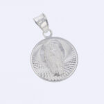 Dije De Plata Medalla Redonda Guadalupe 3D 1,8 Gr