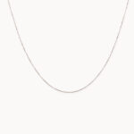 Cadena De Oro Blanco 18k Veneciana