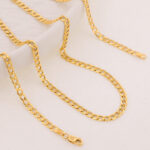 Cadena De Oro 18k Eslabón Seguido - Imagen 3