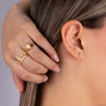 Anillo De Oro 18k Qunce Años Con Forma De Corazón - Imagen 2