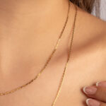 Cadena Oro 18k Tejido Escalera Plana - Image 2