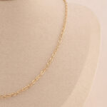 Cadena De Oro 18k Eslabón Seguido - Imagen 4