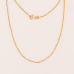 Cadena De Oro 18k Singapur 45cm largo