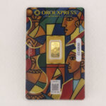 Lingote de 1.0 gramo ley 999 24k.