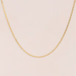 Cadena De Oro 18k Escalera Diamantada - Imagen 2