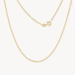 Cadena De Oro 18k Singapur 50cm largo