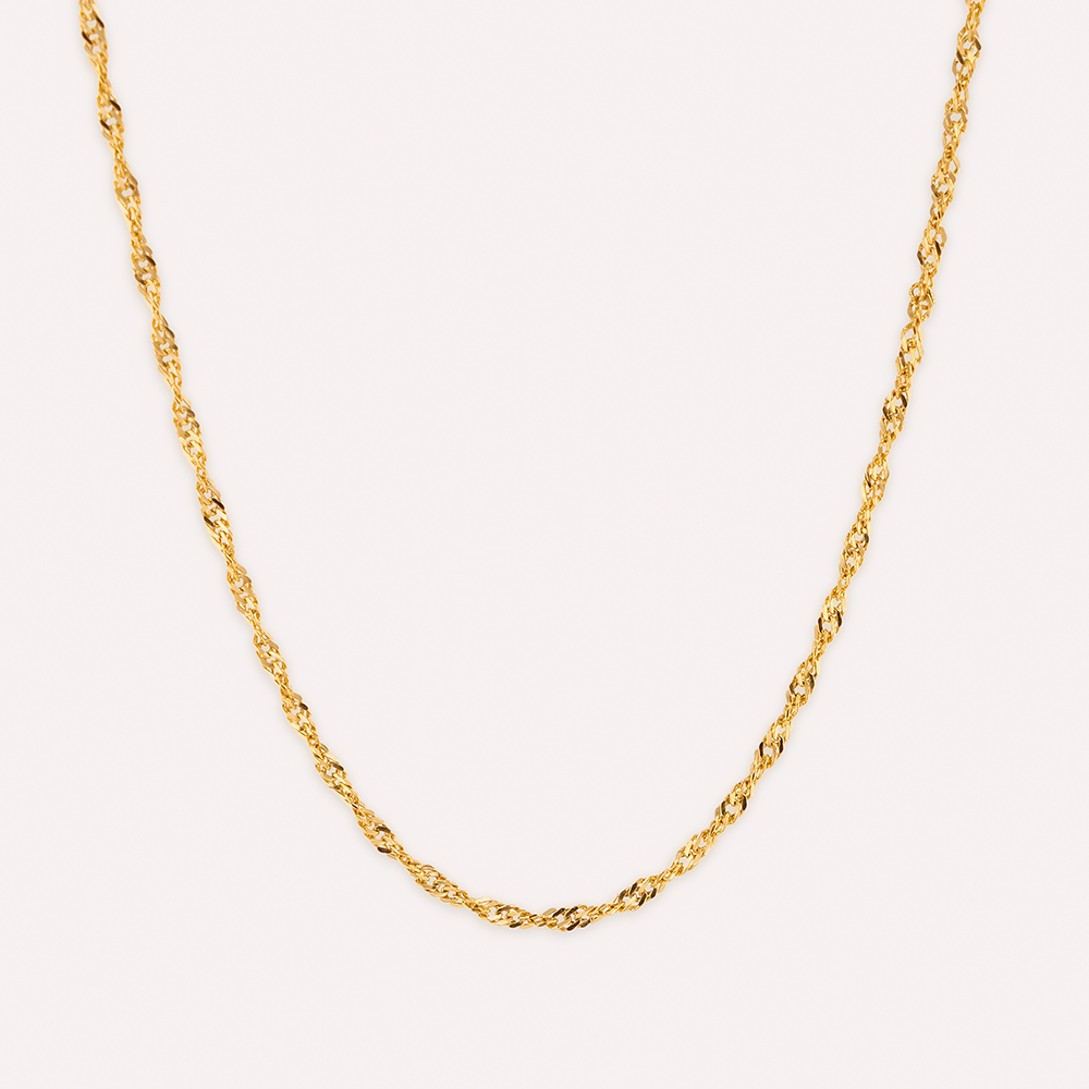 IMCFI93.-01.jpg Cadena De Oro 18k Singapur - Imagen 1