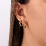 Candongas De Oro 18k Melcocha - Imagen 3