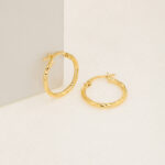 Candongas De Oro 18k Melcocha - Imagen 2