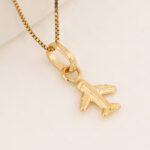 Dije De Oro 18k Avión - Imagen 2