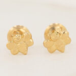 Topos De Oro 18k Abeja Con Broche De Seguridad - Imagen 2