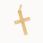 Dije De Oro 18k Cruz Diamantada