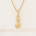 Dije De Oro 18k Bolsa De Dinero - Imagen 2