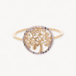 Anillo De Oro 18k Árbol De La Vida
