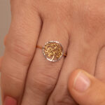 Anillo De Oro 18k Árbol De La Vida - Imagen 3