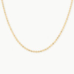 Cadena De Oro 18k Tejido Militar Esferas Diamantadas