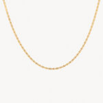 Cadena Oro 18k Tejido Escalera Bordes Diamantados