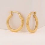 Candongas De Oro 18k Melcocha - Imagen 2