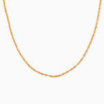 Cadena De Oro 18k Tejido Singapur