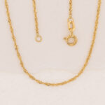 Cadena De Oro 18k Tejido Singapur - Imagen 2
