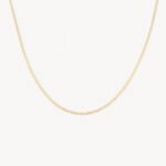 Cadena De Oro 18k Escalera Plana