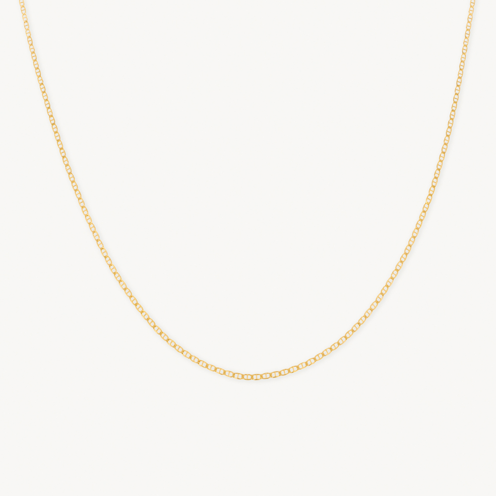 0000132674-01.jpg Cadena De Oro 18k Tejido Mini Escalera Plana - Imagen 1