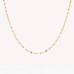 Cadena De Oro 18k Criss Cross
