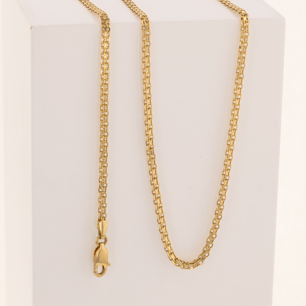 0000166810-03.jpg Cadena De Oro 18k Tejido Bismark - Imagen 1