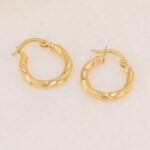 Candongas De Oro 18k Melcocha - Imagen 2