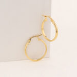 Candongas De Oro 18k Melcocha - Imagen 2