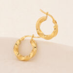 Candongas De Oro 18k Melcocha - Imagen 2