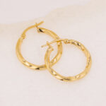 Candongas De Oro 18k Melcocha - Imagen 2