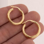Candongas De Oro 18k Melcocha - Imagen 3