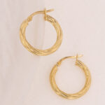 Candongas De Oro 18k Melcocha - Imagen 2