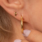 Candongas De Oro 18k Melcocha - Imagen 3