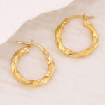 Candongas De Oro 18k Melcocha - Imagen 2