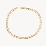 Pulsera De Oro 18k Eslabón Seguido