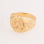 Anillo De Oro 18k Herradura Caballo Octagonal - Image 2