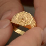Anillo De Oro 18k Herradura Caballo Octagonal - Image 3