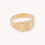 Anillo De Oro 18k Cruz Cuadrado