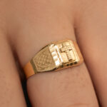 Anillo De Oro 18k Cruz Cuadrado - Image 3