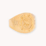 Anillo De Oro 18k Signo Dólar