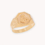 Anillo De Oro 18k Virgen Del Carmen