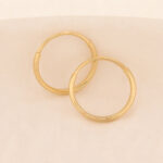 Candongas De Oro 18k Agujas - Imagen 2