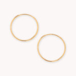 Candongas De Oro 18k Agujas
