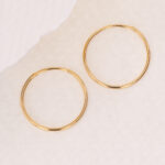 Candongas De Oro 18k Agujas - Imagen 2