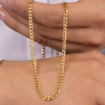Cadena De Oro 18k Eslabón Seguido - Image 4