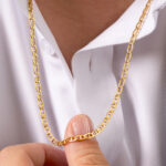 Cadena De Oro 18k Escalera - Image 3