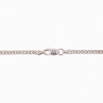 Cadena De Oro Blanco 18k Tejido Eslabón Seguido - Image 3