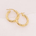 Candongas De Oro 18k Melcocha - Imagen 2